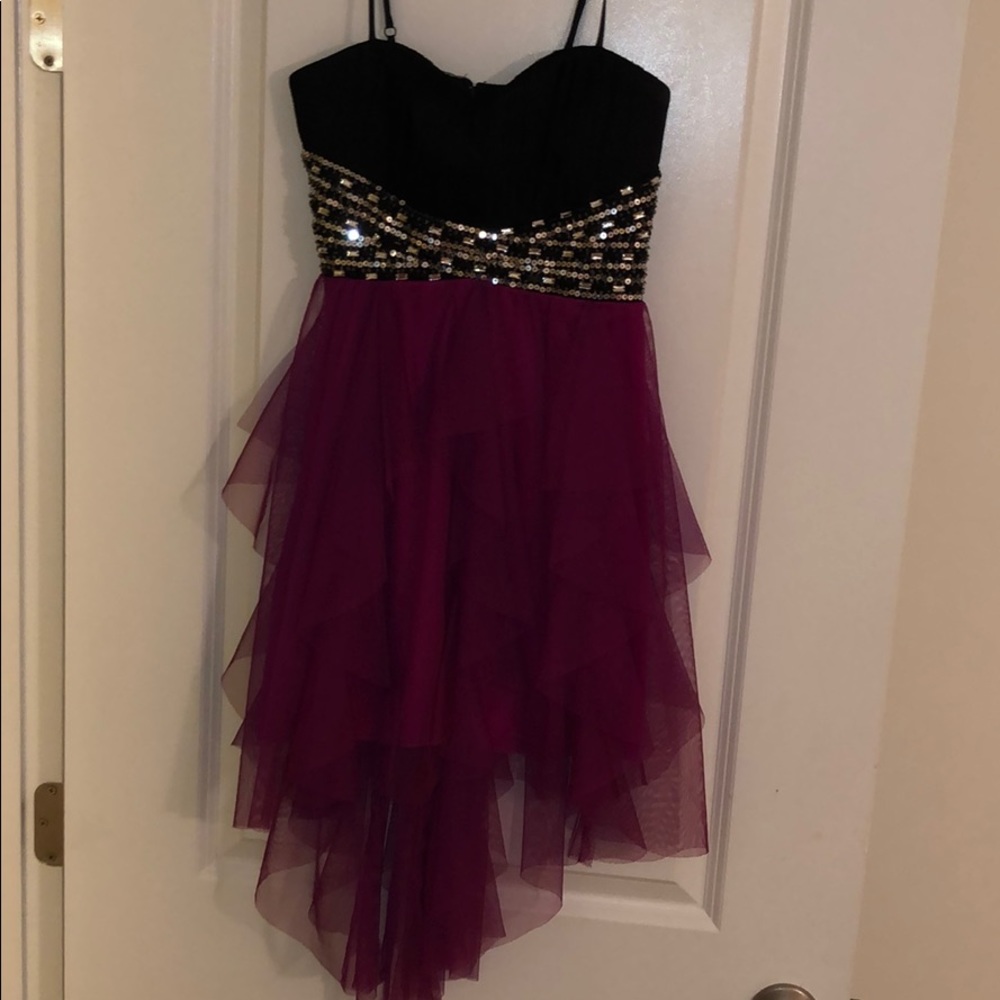 Formal dress-black/purple.. real pretty color